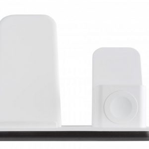 3-in-1 drahtlos Ladestation für iPhone/Apple Watch/AirPods weiß/grau