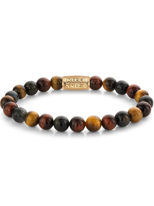 Rebel & Rose Armband Who's afraid of the Tiger RR-80088-G-L Herren
