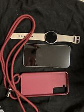 Samsung Galaxy S22- 256GB - Pink Gold & Samsung Galaxy Smart Watch 4