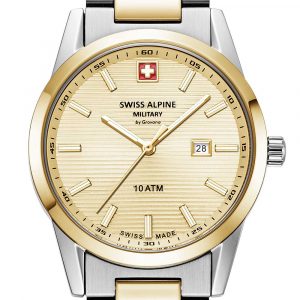 Swiss Alpine Military 7767.1141 Damenuhr Argos bicolor gold 34mm 10ATM