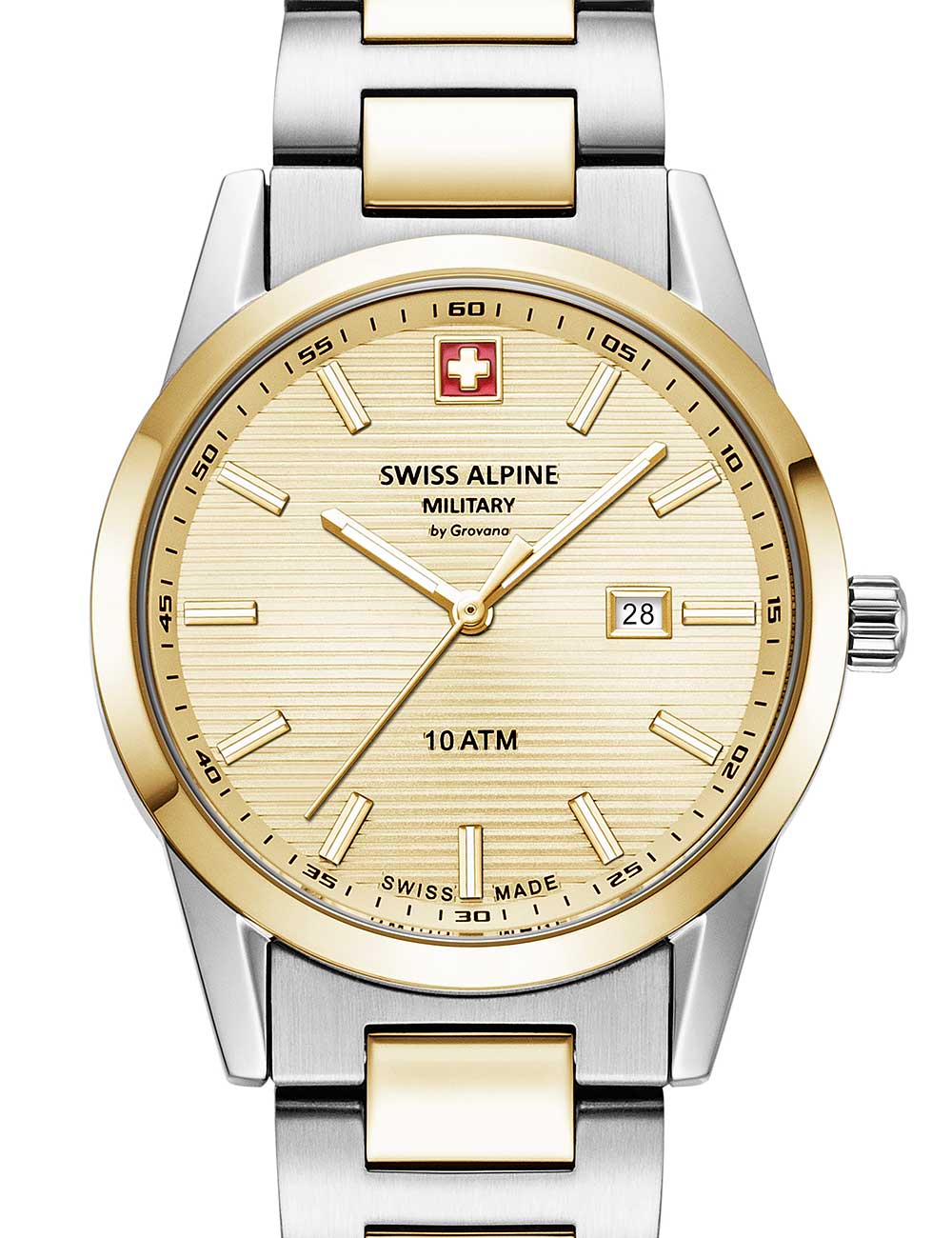 Swiss Alpine Military 7767.1141 Damenuhr Argos bicolor gold 34mm 10ATM