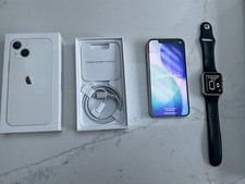 Apple iPhone 13 mini - 128GB - Starlight (Ohne Simlock) und Apple Watch Series3