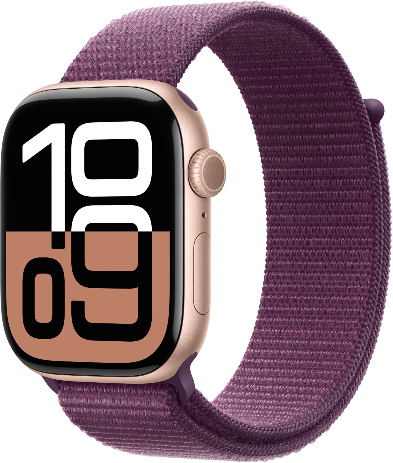 Watch Series 10 (46mm) GPS Aluminium mit Sport Loop roségold/pflaume