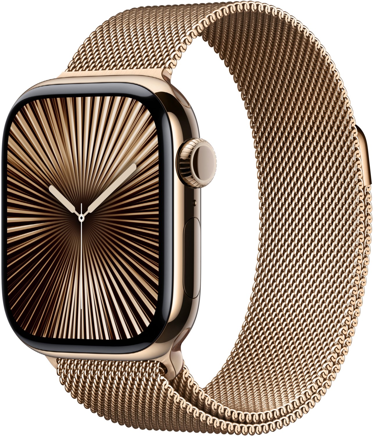 Watch Series 10 (42mm) GPS+4G Titan mit Milanaise Armband gold/gold