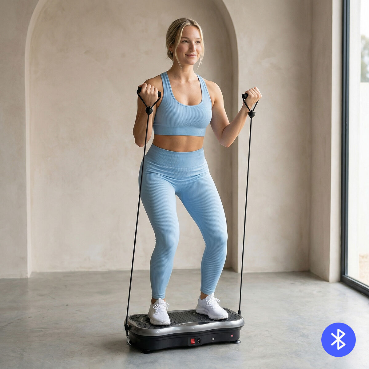 Vibrationsplattform Vive Flow InnovaGoods mit Lautsprecher
