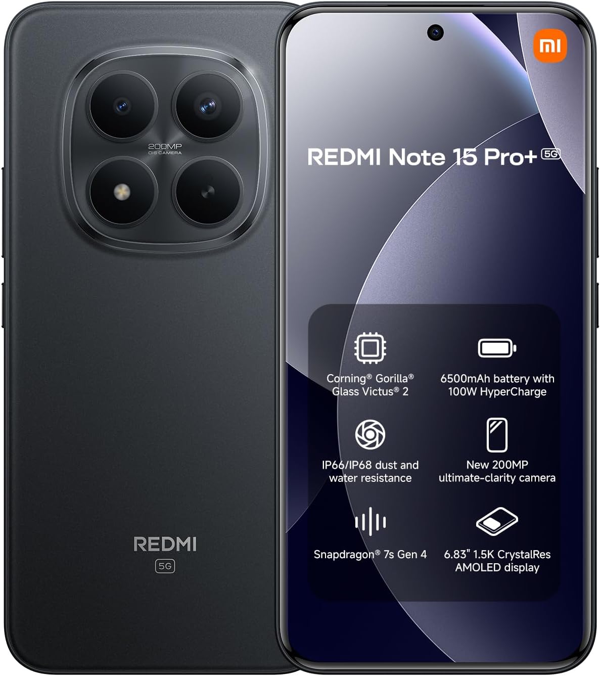 XIAOMI Redmi Note 15 Pro+ 5G 256GB Black