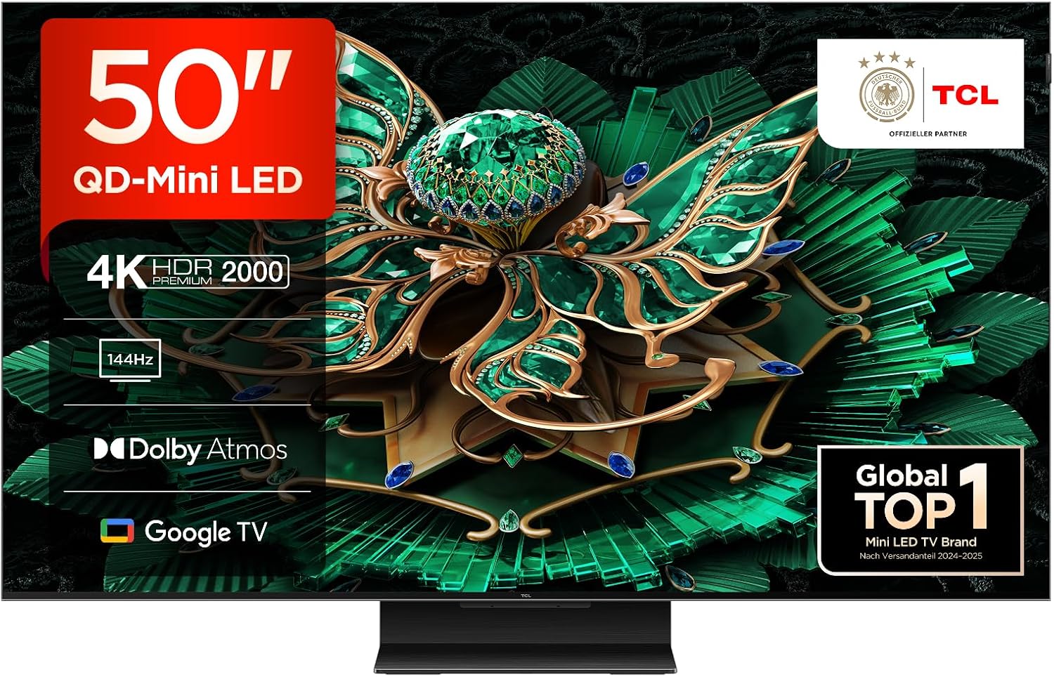 TCL 50C7K 50 Zoll QD-Mini LED 4K Smart TV
