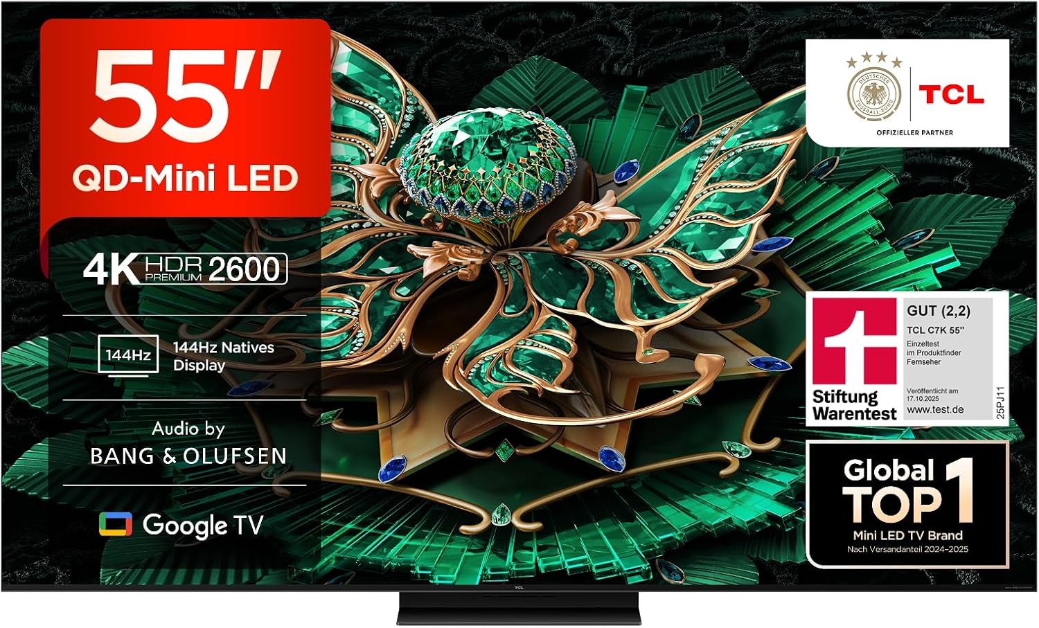 TCL Fernseher 55C7K QD-Mini LED 55 Zoll 4K