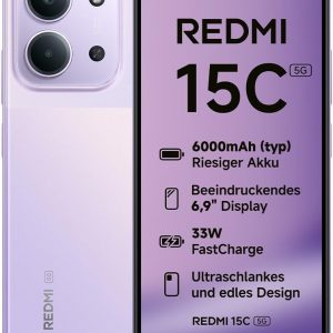 Xiaomi Redmi 15C 5G 256GB Dusk Purple